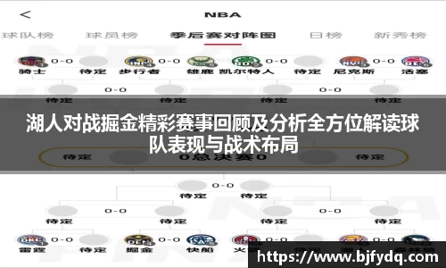 湖人对战掘金精彩赛事回顾及分析全方位解读球队表现与战术布局